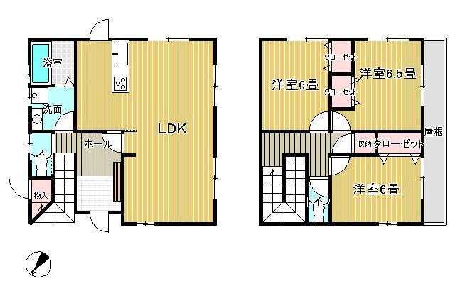 Building plan example (floor plan). Total floor area of ​​102.68 sq m (31.06 square meters)