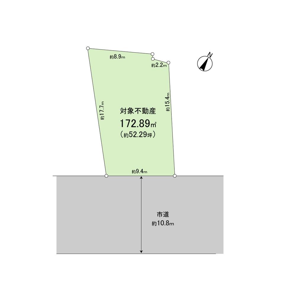 Compartment figure. Land price 7.06 million yen, Land area 172.89 sq m