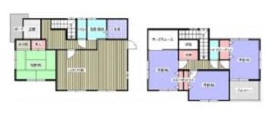 Floor plan. 22,800,000 yen, 4LDK, Land area 225.62 sq m , Building area 104.66 sq m
