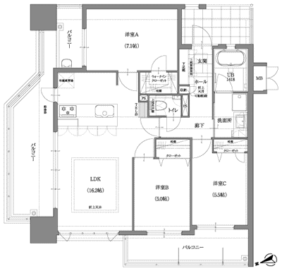 Floor: 3LDK, occupied area: 73.96 sq m, Price: 18,740,000 yen ~ 22,130,000 yen