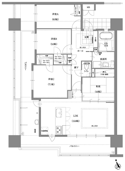 Floor: 4LDK, occupied area: 86.61 sq m, Price: 23,250,000 yen ~ 26,440,000 yen