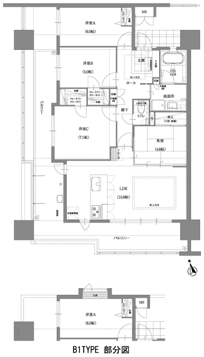 Floor: 4LDK, occupied area: 86.61 sq m, Price: 26,950,000 yen ・ 27,260,000 yen