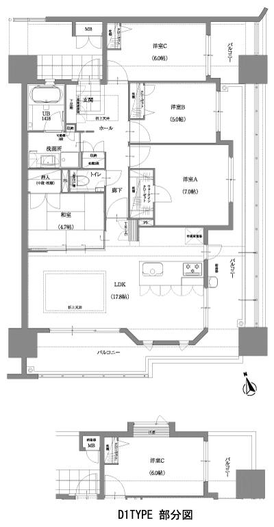 Floor: 4LDK, occupied area: 89.58 sq m, Price: 28,590,000 yen ・ 28,900,000 yen