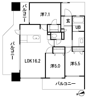 Floor: 3LDK, occupied area: 73.96 sq m, Price: 18,740,000 yen ~ 22,130,000 yen