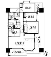 Floor: 4LDK, occupied area: 89.58 sq m, Price: 28,590,000 yen ・ 28,900,000 yen