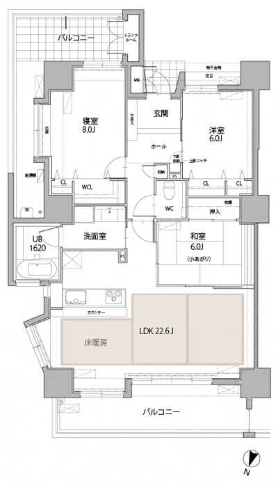 Floor: 3LDK, occupied area: 96.63 sq m, Price: 29,300,000 yen ~ 31,300,000 yen