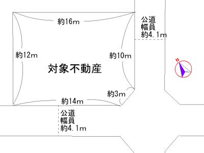 Compartment figure. Land price 17.5 million yen, Land area 196.82 sq m