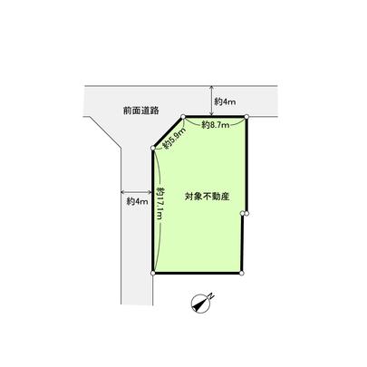 Compartment figure. Land price 17.8 million yen, Land area 262.8 sq m