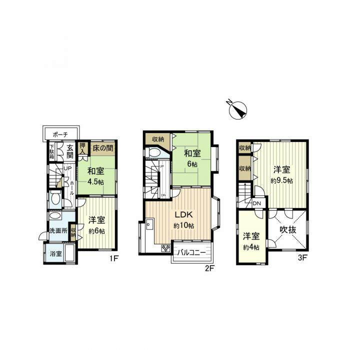 Floor plan. 11.8 million yen, 5LDK, Land area 60.93 sq m , Building area 90.06 sq m