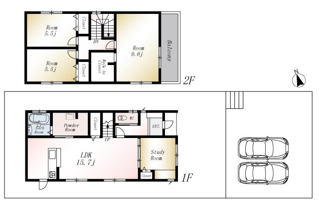 Floor plan. (No. 6 locations), Price 23,980,000 yen, 4LDK, Land area 168.5 sq m , Building area 100.81 sq m