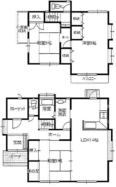 Floor plan. 20.8 million yen, 3LDK+S, Land area 224.52 sq m , It is a building area of 103.05 sq m shoes cloakroom and 3LDK with balcony