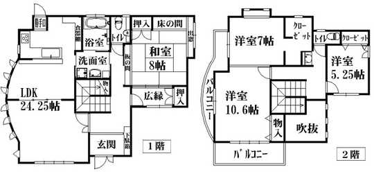 Floor plan. 33,800,000 yen, 4LDK, Land area 327.21 sq m , Building area 147.67 sq m Floor