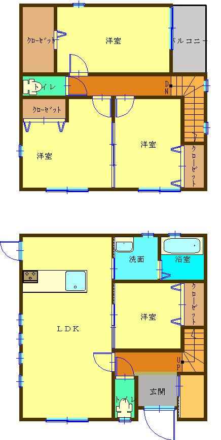 Floor plan. 24,900,000 yen, 4LDK, Land area 129.58 sq m , Easily accommodating plenty of floor plan to use the building area 99.88 sq m! !