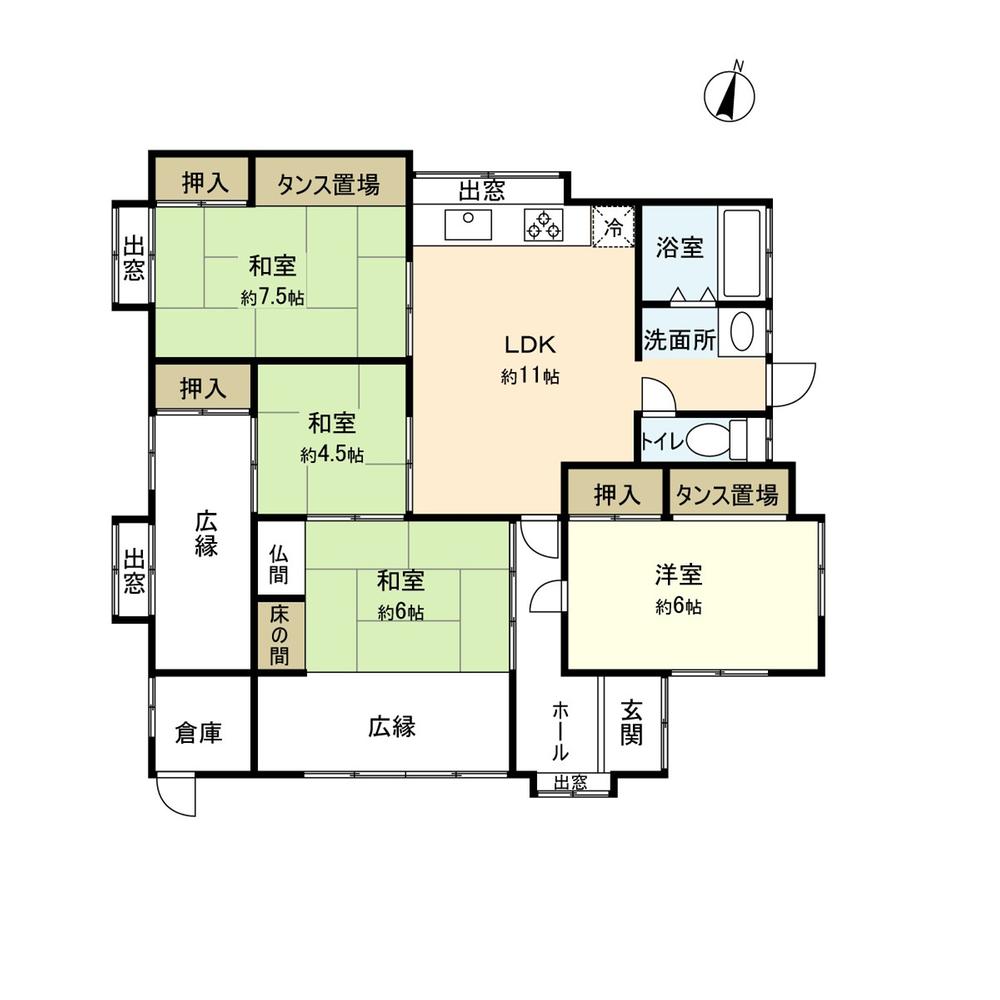 Floor plan. 9.8 million yen, 4LDK, Land area 363.95 sq m , Building area 113.92 sq m