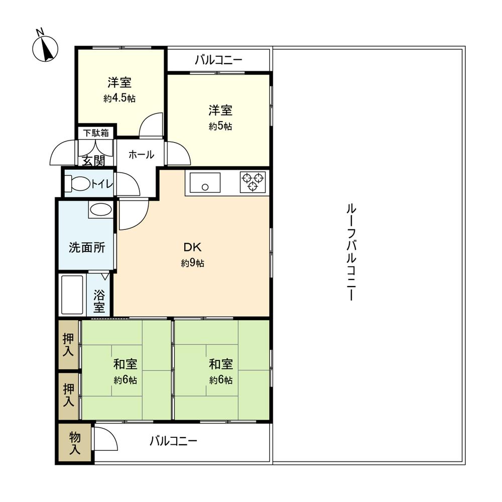 Floor plan. 4DK, Price 4.2 million yen, Occupied area 67.83 sq m , Balcony area 10.2 sq m