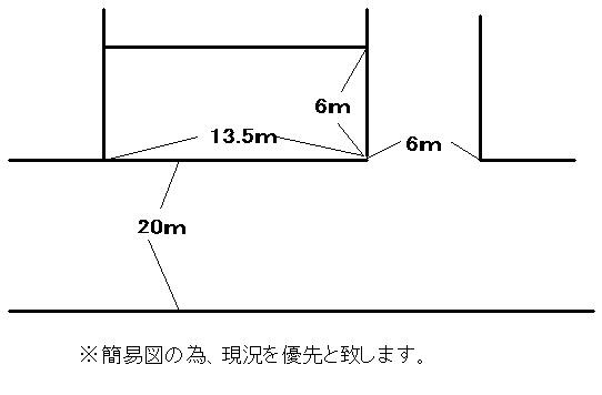 Compartment figure. Land price 6.5 million yen, Land area 83.79 sq m