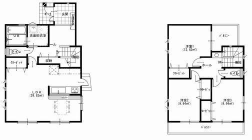 Floor plan. 24 million yen, 3LDK, Land area 137.21 sq m , Building area 101.43 sq m