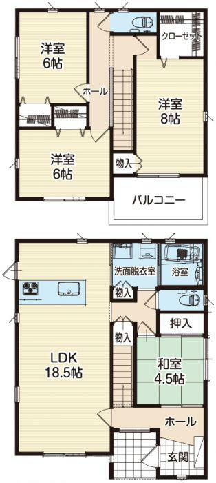 Floor plan. 31,800,000 yen, 4LDK, Land area 159.25 sq m , Building area 109.3 sq m