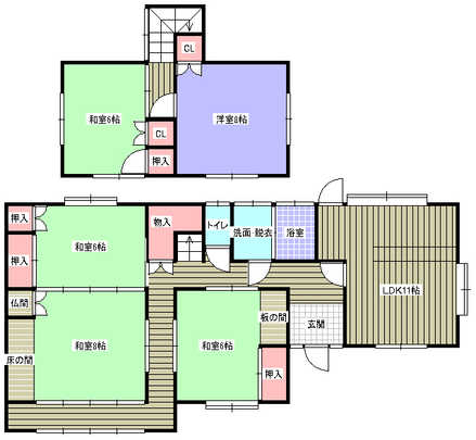 Floor plan. 26,800,000 yen, 5LDK, Land area 325.86 sq m , Building area 117.58 sq m