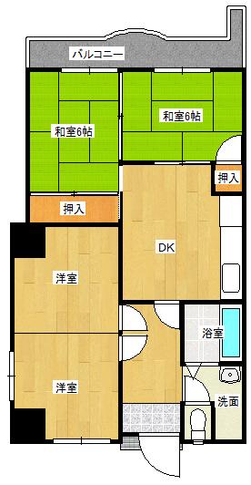 Floor plan. 4DK, Price 4.7 million yen, Occupied area 59.02 sq m