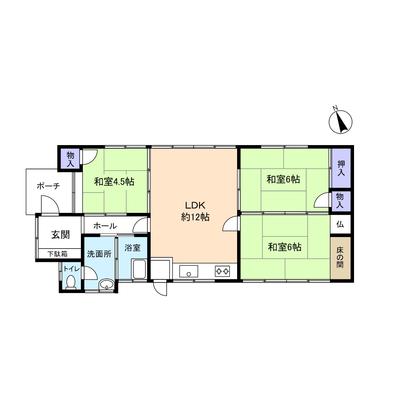 Floor plan. 5.3 million yen, 3LDK, Land area 479.95 sq m , Building area 77.54 sq m