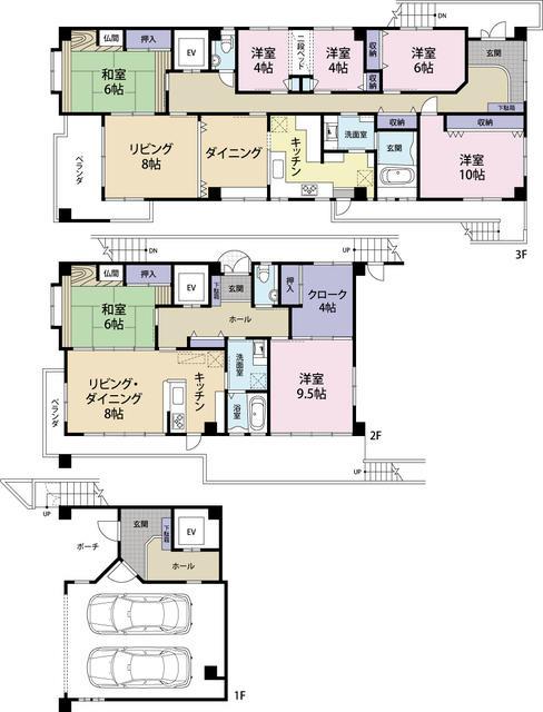 Floor plan. 42 million yen, 7LDK+S, Land area 672.59 sq m , Building area 310.11 sq m