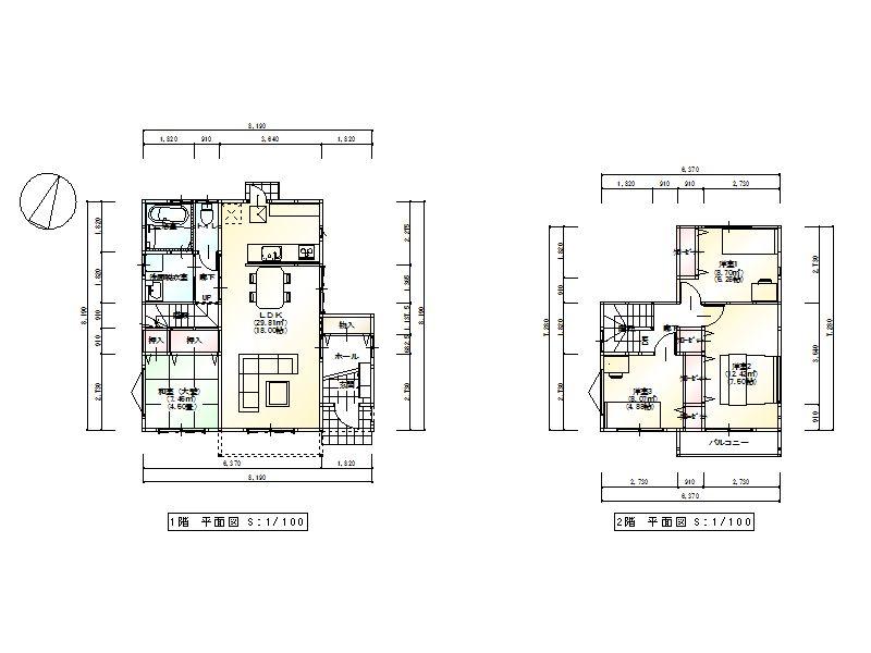 Floor plan. 22,800,000 yen, 4LDK, Land area 199.47 sq m , Building area 96.88 sq m