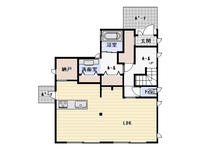 Floor plan. 42 million yen, 3LDK, Land area 213.35 sq m , Building area 123.76 sq m 1 floor
