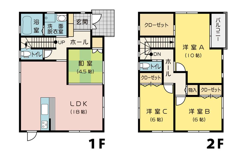 Floor plan. 26,300,000 yen, 4LDK, Land area 151.21 sq m , Building area 111.79 sq m