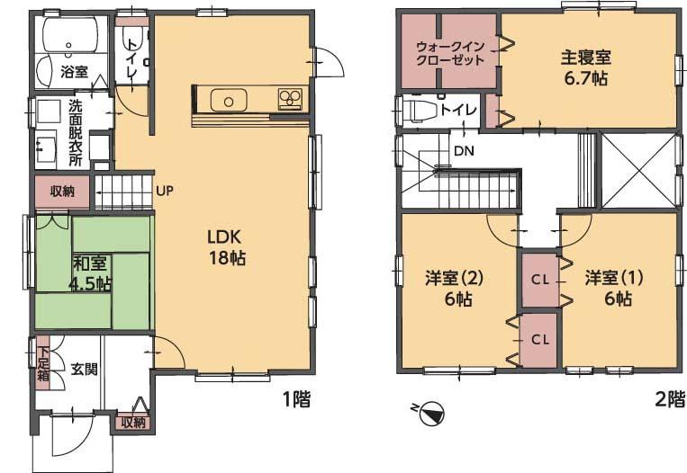 Floor plan. (No. 3 locations), Price 31,990,000 yen, 4LDK, Land area 142.02 sq m , Building area 103.91 sq m