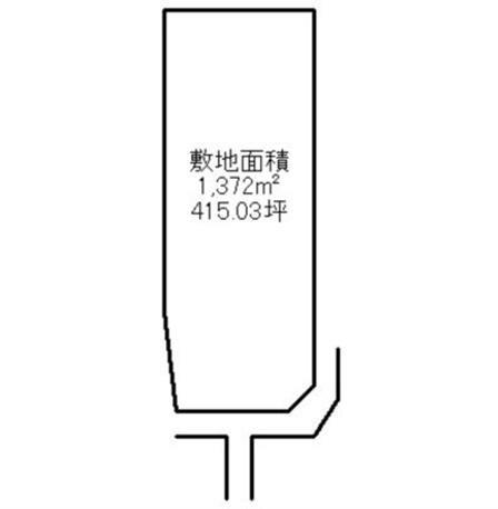 Compartment figure. Land price 18.6 million yen, Land area 1372 sq m