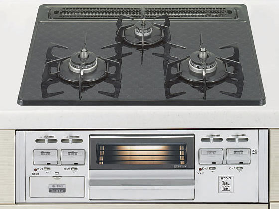 Kitchen.  [Glass top gas stove] Using the heat-resistant glass on the top plate, It has adopted a glass-top stove. Since the trivet also can be removed, You can also clean the quick and clean boiling over. Automatic temperature control function and the peace of mind function was also with, Easy-to-use stove. (Following all amenities are the same specification)