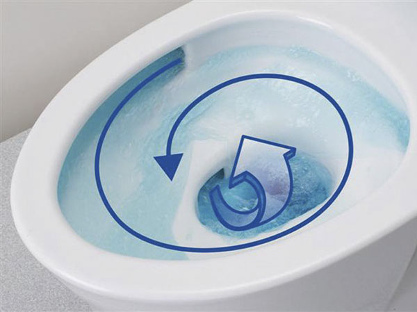 Toilet.  [Twin Tornado cleaning] Vertical and horizontal, Powerful to wash away the dirt twin tornado washed with two of the vortex. Since the firm to remove the dirt in the amount of less your water, Water-saving effect is also excellent.