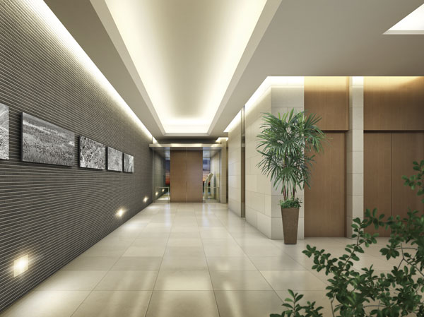 Buildings and facilities. If Kugler the entrance, To design and natural impression of the Good, Everyone will warm feeling surely. (Entrance Hall Rendering)