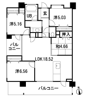 Floor: 4LDK, occupied area: 87.21 sq m, Price: 28.1 million yen