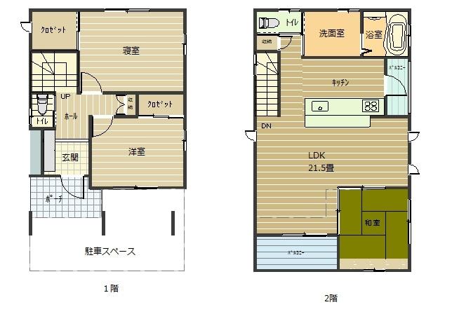 Floor plan. 23.8 million yen, 3LDK, Land area 124.33 sq m , Building area 91.29 sq m