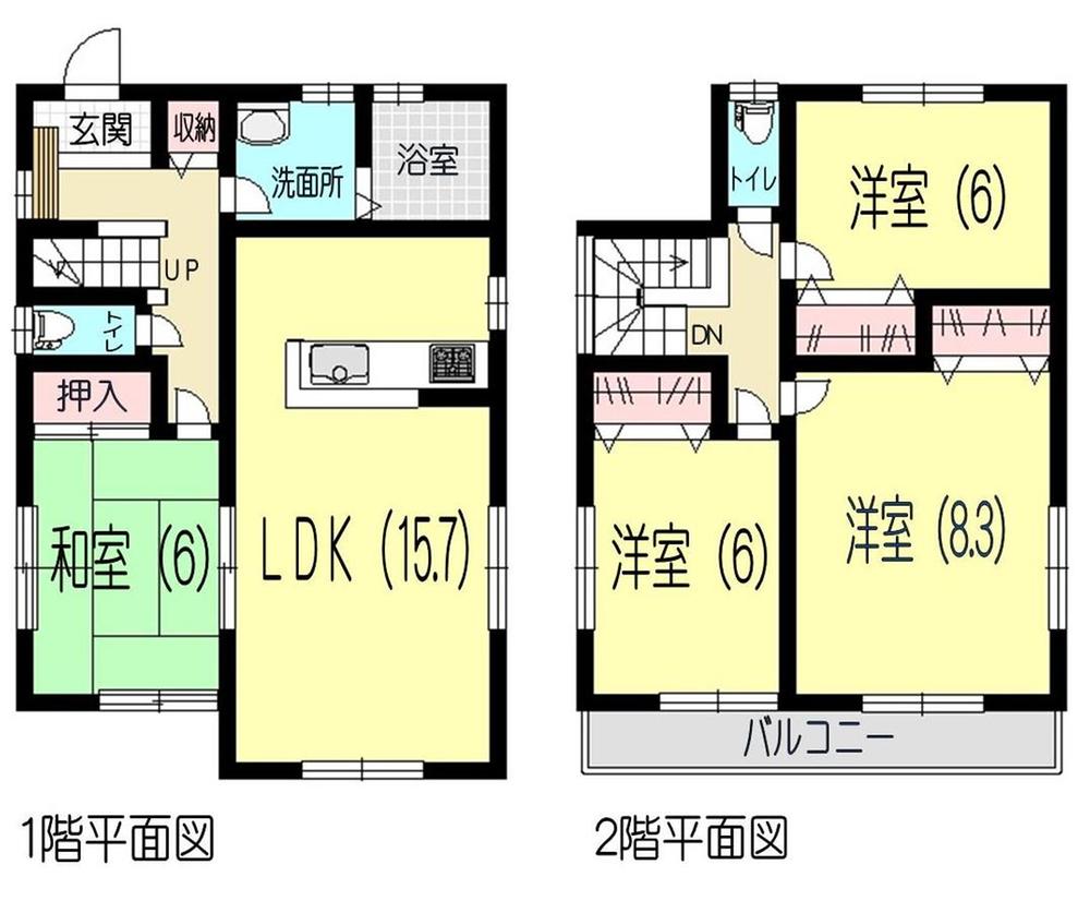 Floor plan. 23,480,000 yen, 4LDK, Land area 140.99 sq m , Building area 104.33 sq m