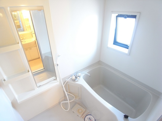 Bath. Bright bathroom with a window