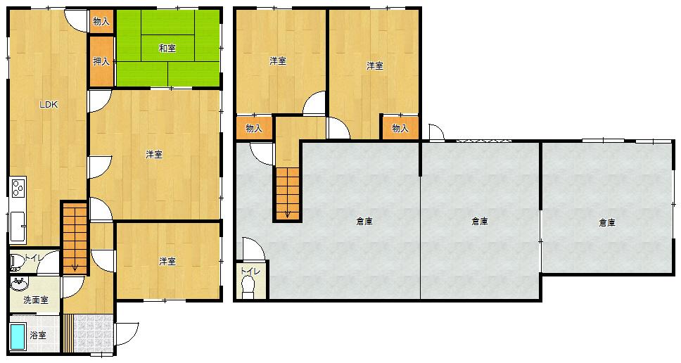 Floor plan. 25 million yen, 5LDK, Land area 251.19 sq m , Building area 251.19 sq m