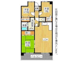 Floor plan. 3LDK, Price 9.6 million yen, Occupied area 68.14 sq m , Balcony area 10.39 sq m