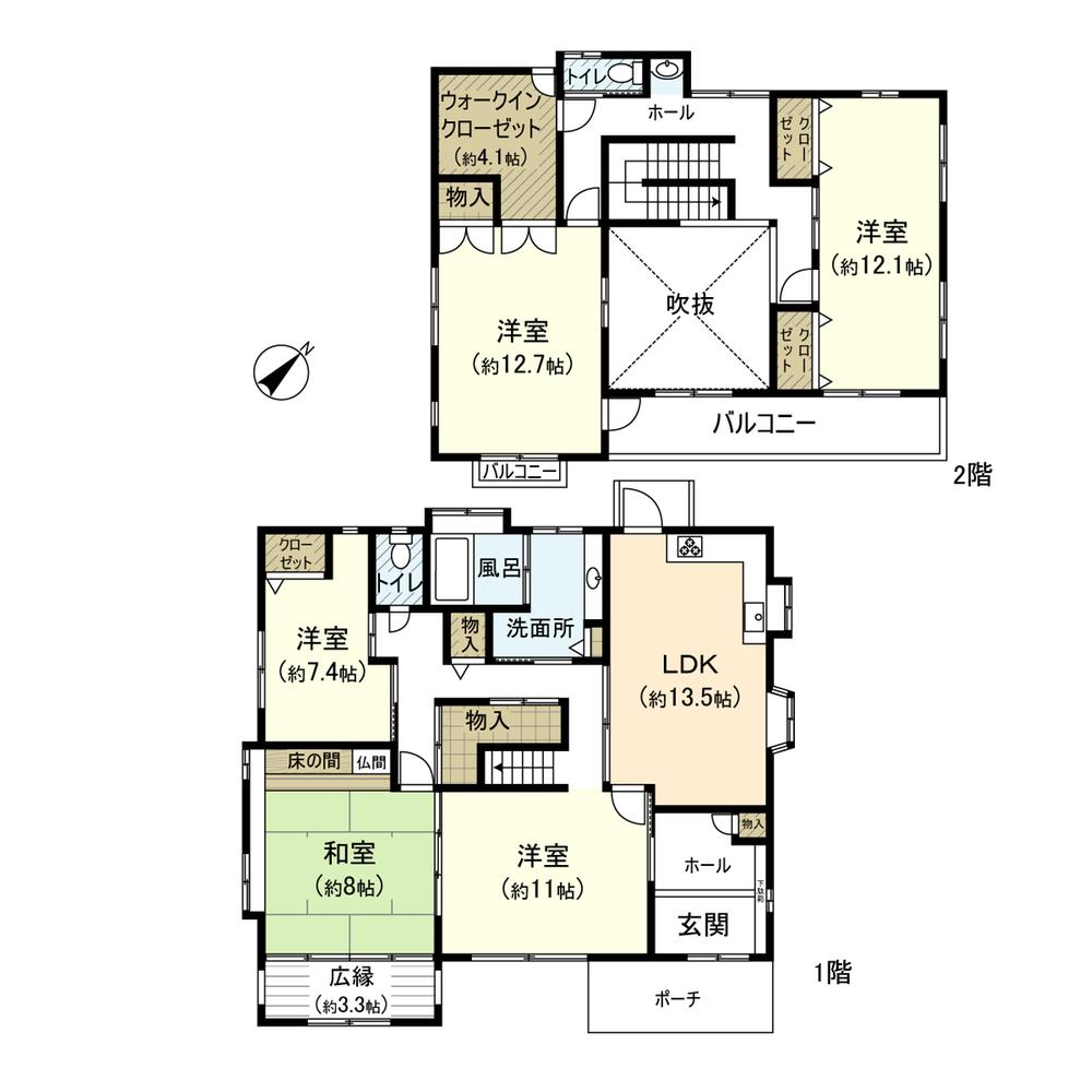 Floor plan. 42 million yen, 5LDK, Land area 366.81 sq m , Building area 199.14 sq m