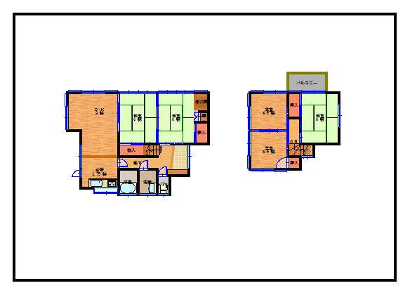 Floor plan. 11.5 million yen, 6DK, Land area 168.02 sq m , Building area 91.29 sq m