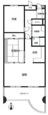 Floor plan. 2LDK, Price 9.98 million yen, Occupied area 73.23 sq m , Balcony area 12 sq m