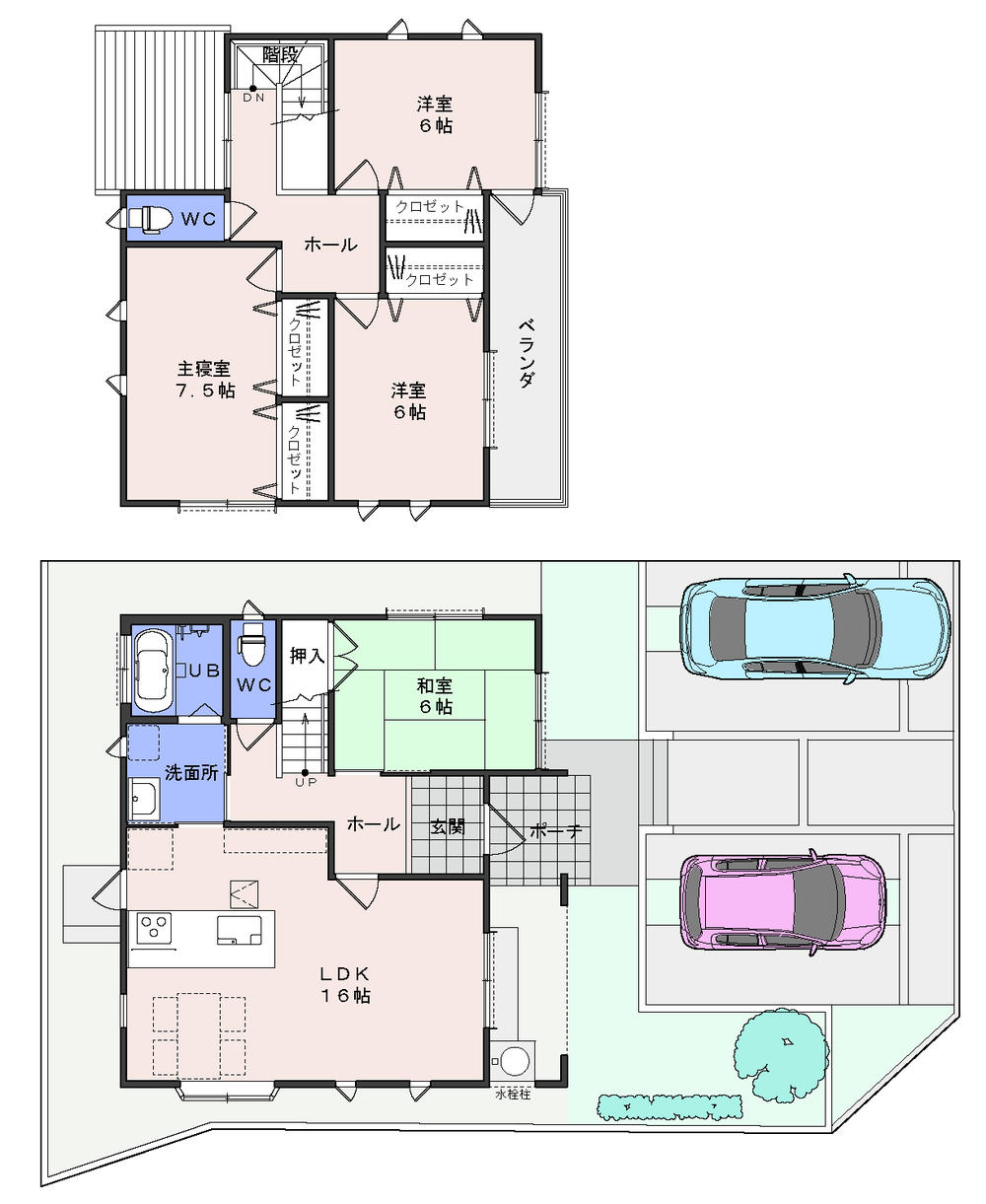 Floor plan. (3 Building), Price 28 million yen, 4LDK, Land area 160.56 sq m , Building area 104.33 sq m