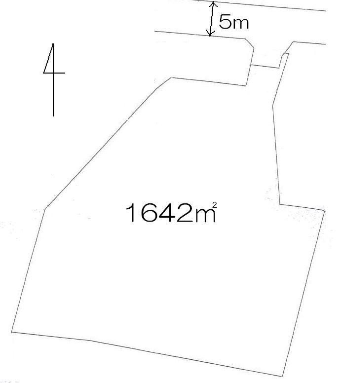 Compartment figure. Land price 22 million yen, Land area 1,642 sq m