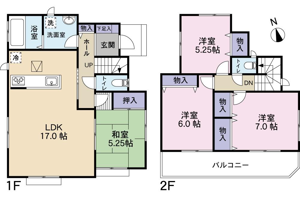 Floor plan. 23.8 million yen, 4LDK, Land area 146.11 sq m , Building area 97.29 sq m 4LDK