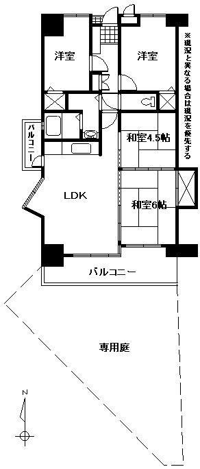 Floor plan. 4LDK, Price 11.3 million yen, Occupied area 67.83 sq m