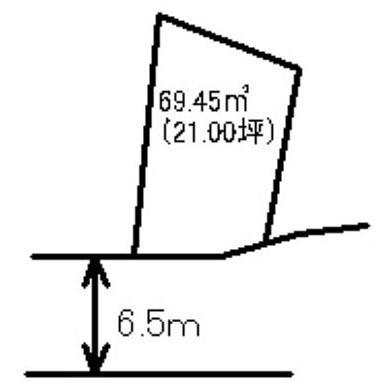 Compartment figure. Land price 3.5 million yen, Land area 69.45 sq m