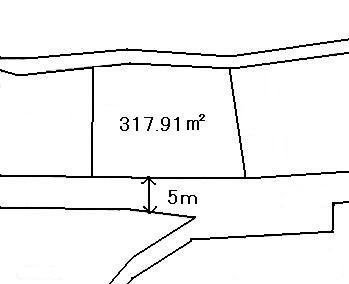 Compartment figure. Land price 6 million yen, Land area 317.91 sq m