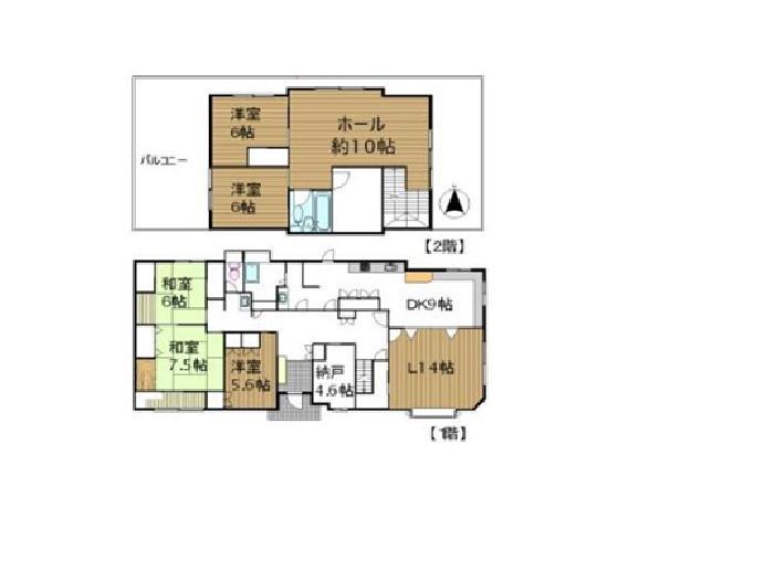 Floor plan. 55 million yen, 5LDK, Land area 1312.47 sq m , Building area 120.28 sq m